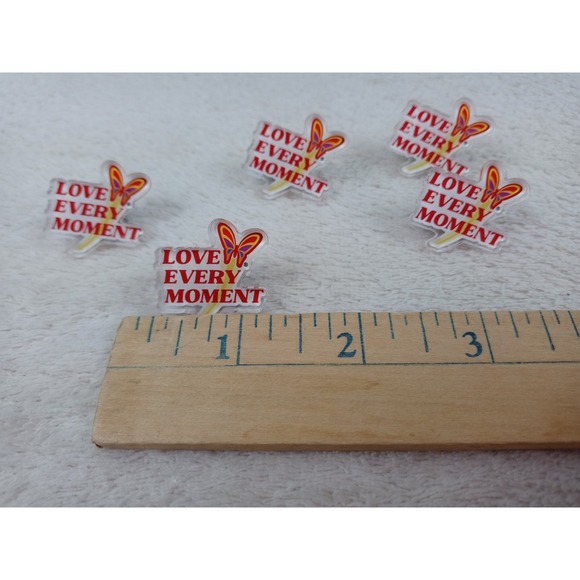Vintage Dollywood Butterfly Lapel Pin "Love Every Moment" Set of 5 Dollywood Pin - Picture 6 of 7